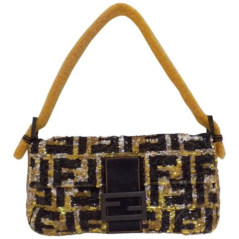 vintage fendi sequin baguette